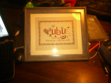 Framed ruby anniversary cross stitch.jpg